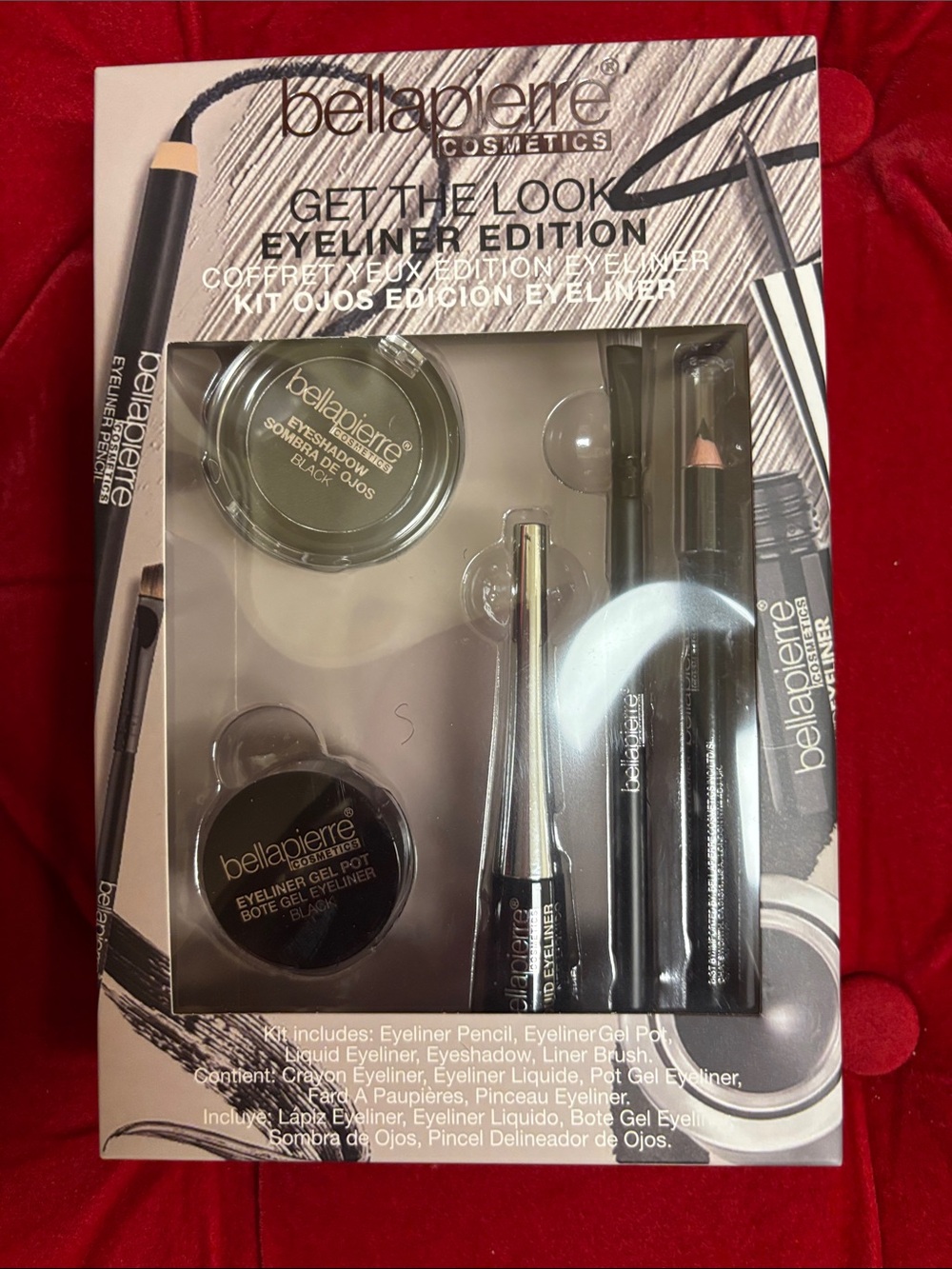 Bellapierre Cosmetics GET THE LOOK EYELINER EDITION Make Up Kit NIB